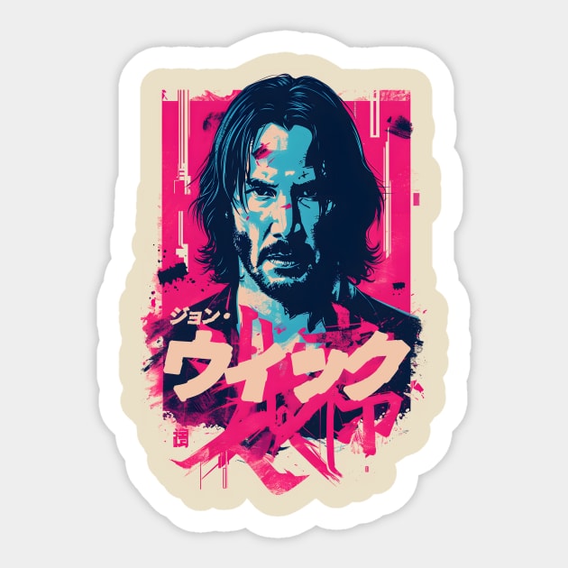 Wick Sticker by NeonOverdrive